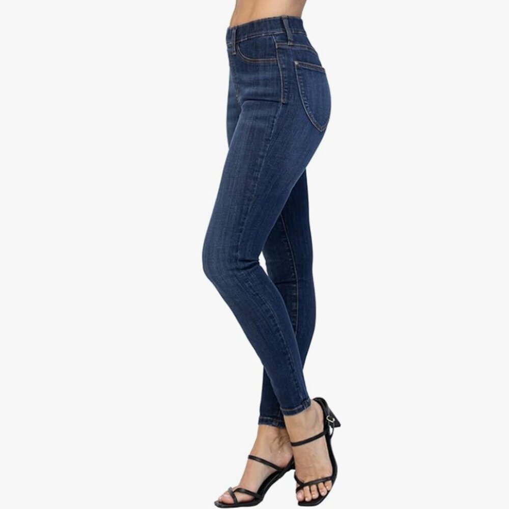 Judy Blue High Waist Patch Pocket Pull-On Skinny Jeans
